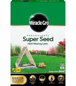 MIRACLE GRO PROFESSIONAL HARD WEARING LAWN SEED 66m2